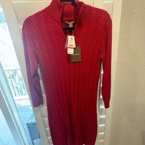 Tommy Bahama Red Long Sleeve Dress